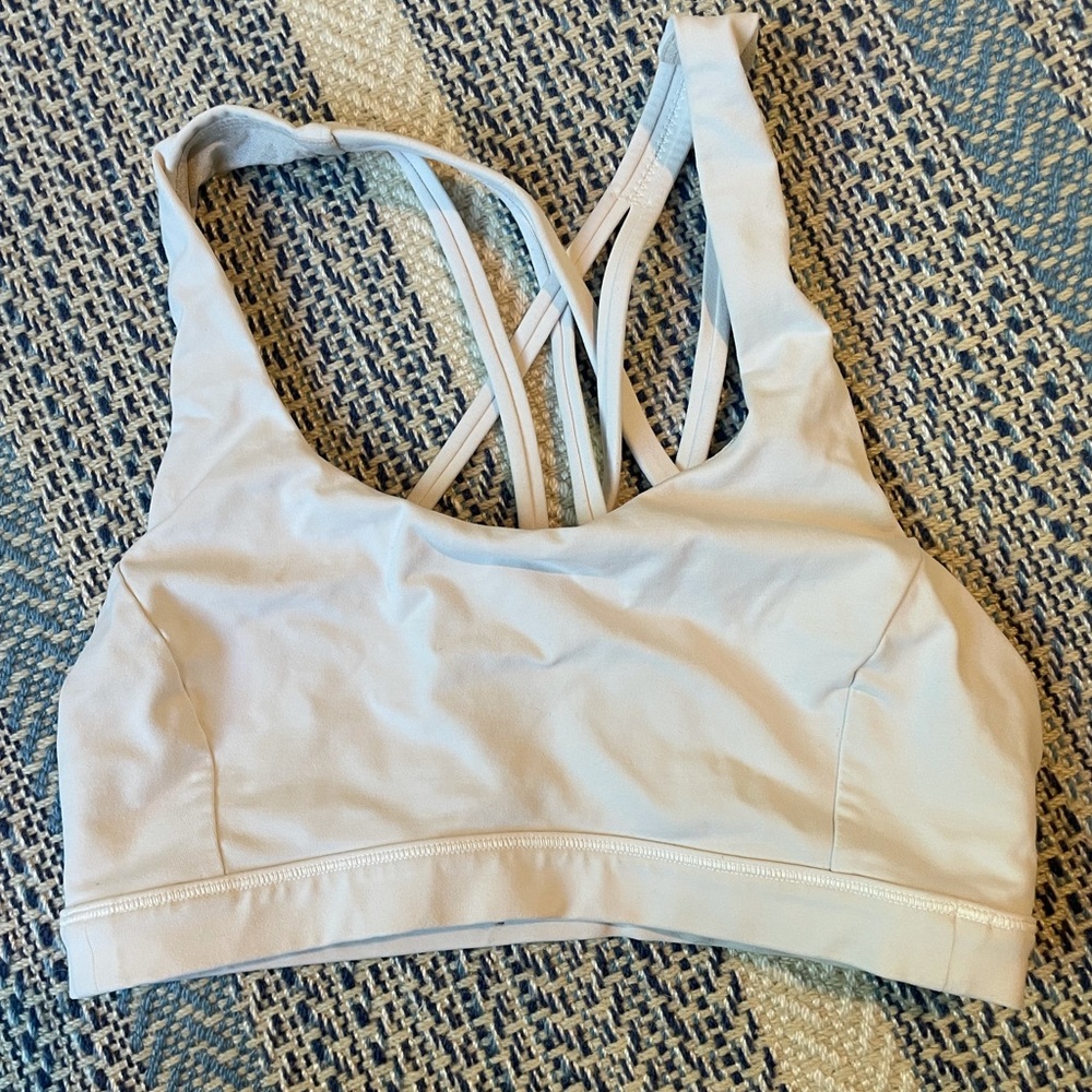 Lulu lemon white sports bra
